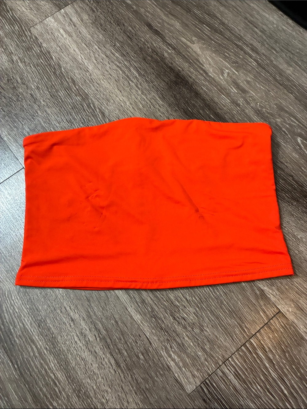 Women's Strapless Tube Skirt - Bright Orange